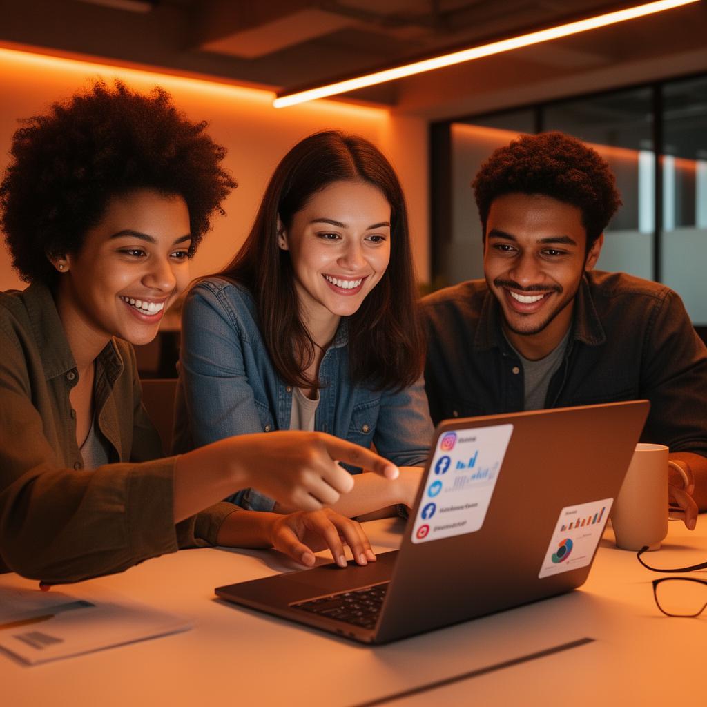 Marketing agency team using SocialPilot AI